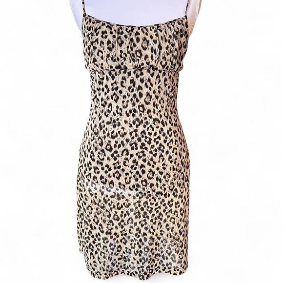 Morgan de Toi Leopard Print Slip Dress – Y2K 90s Style – XS/S Made in France - Picture 1 of 6